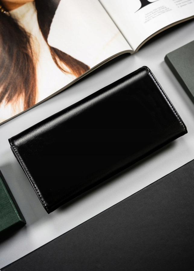 Leather & leatherette wallet RFID 4U CAVALDI PX21-20-BL