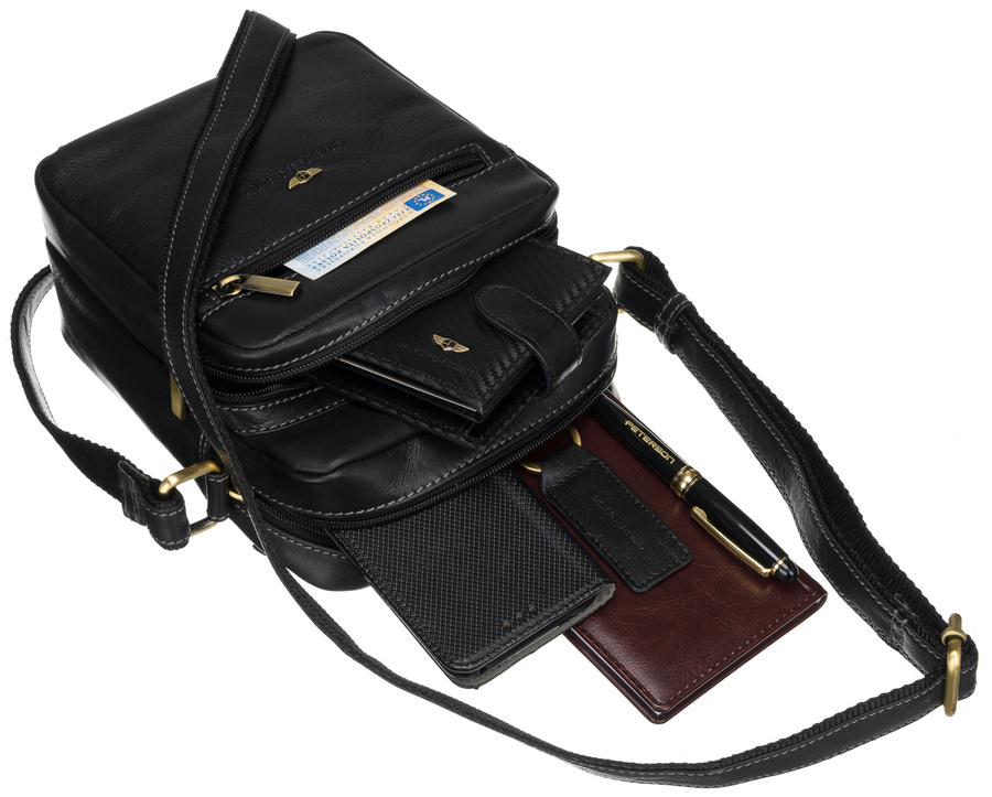 Torba skórzana PTN TB-011-COM BLACK