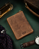 Leather wallet RFID PETERSON PTN 340PW-02 2-1-4