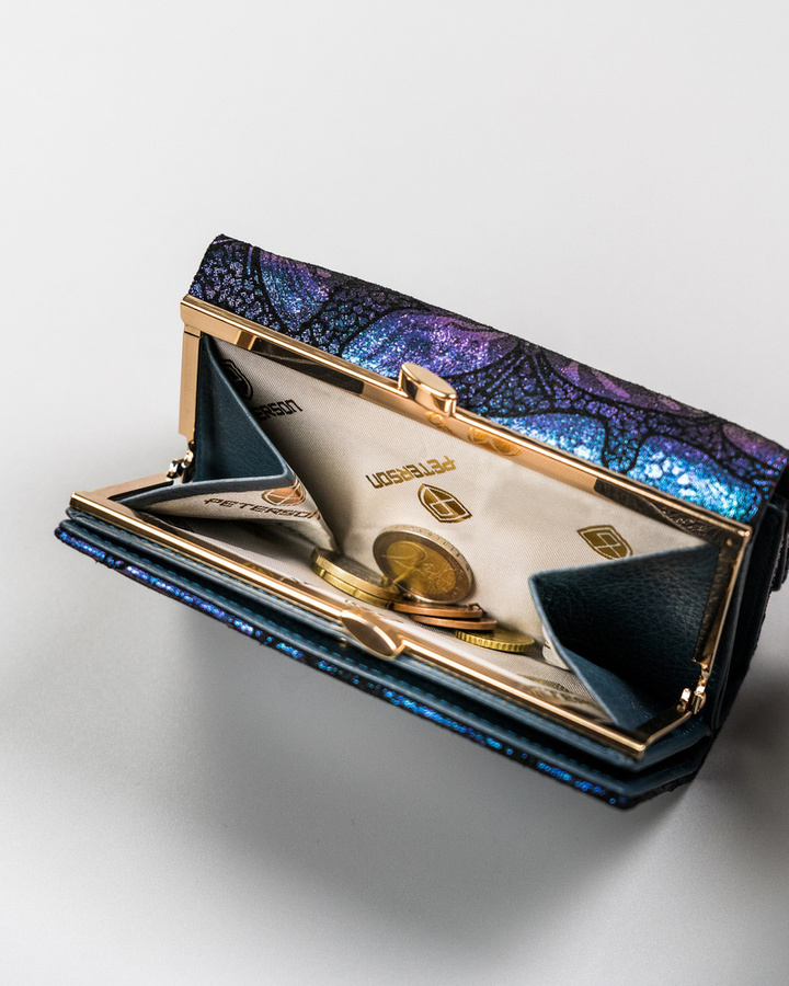 Leather wallet RFID PETERSON PTN 42108-ONBF