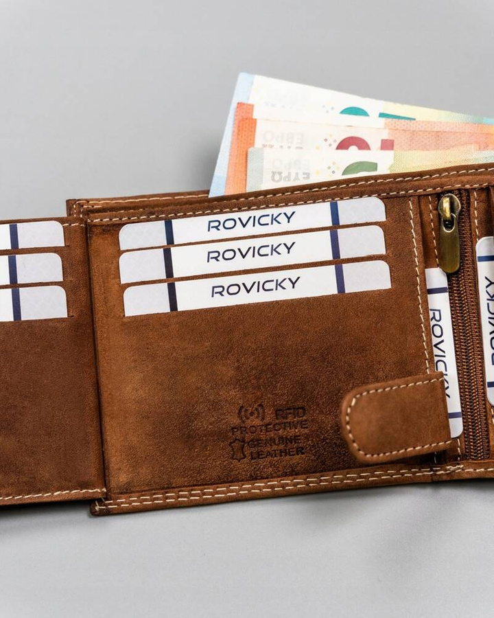 Leather wallet RFID ALWAYS WILD N992-CHM
