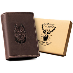 Leather wallet RFID ALWAYS WILD N4-CHM-DOG-1