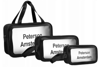 Leatherette make up bags set PETERSON PTN KOS-3W1