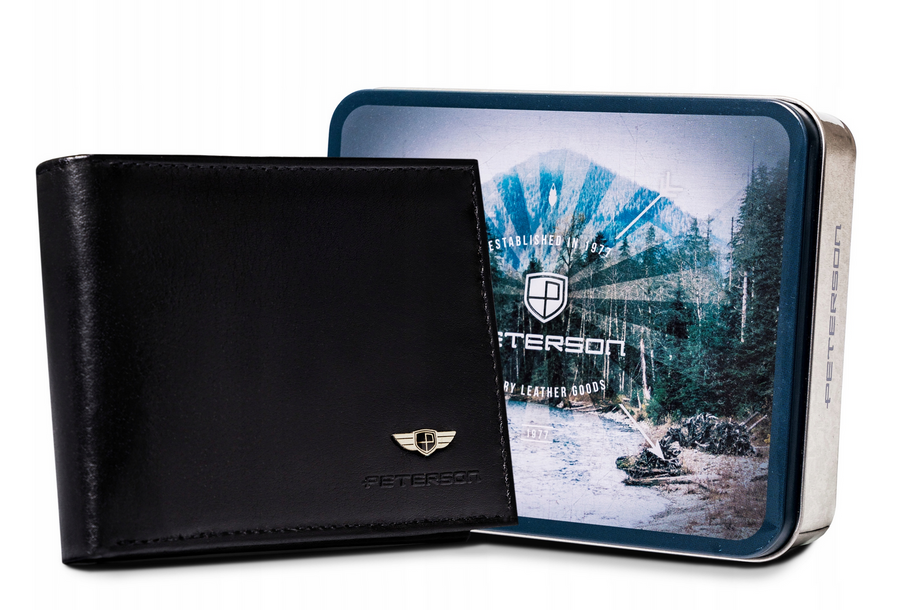 Leather wallet RFID PETERSON PTN 380-P