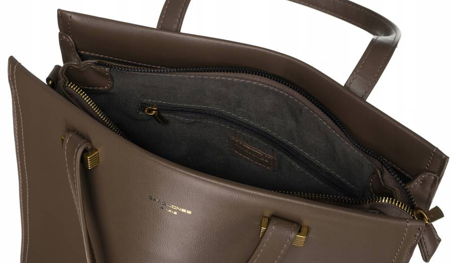 Leatherette shopper bag DAVID JONES 6882-2