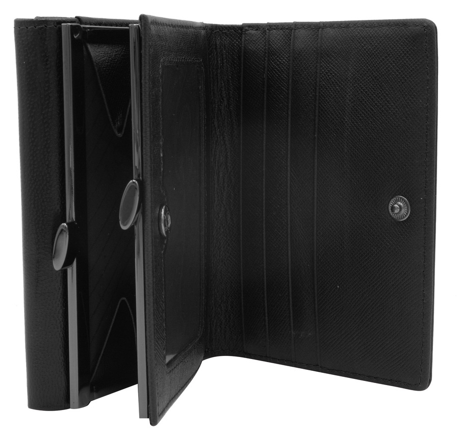 Portfel damski skórzany 15-09-CIS-3276 BLACK