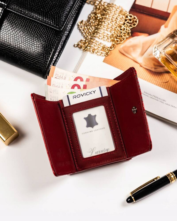Leather & leatherette wallet RFID 4U CAVALDI PN32-BCF