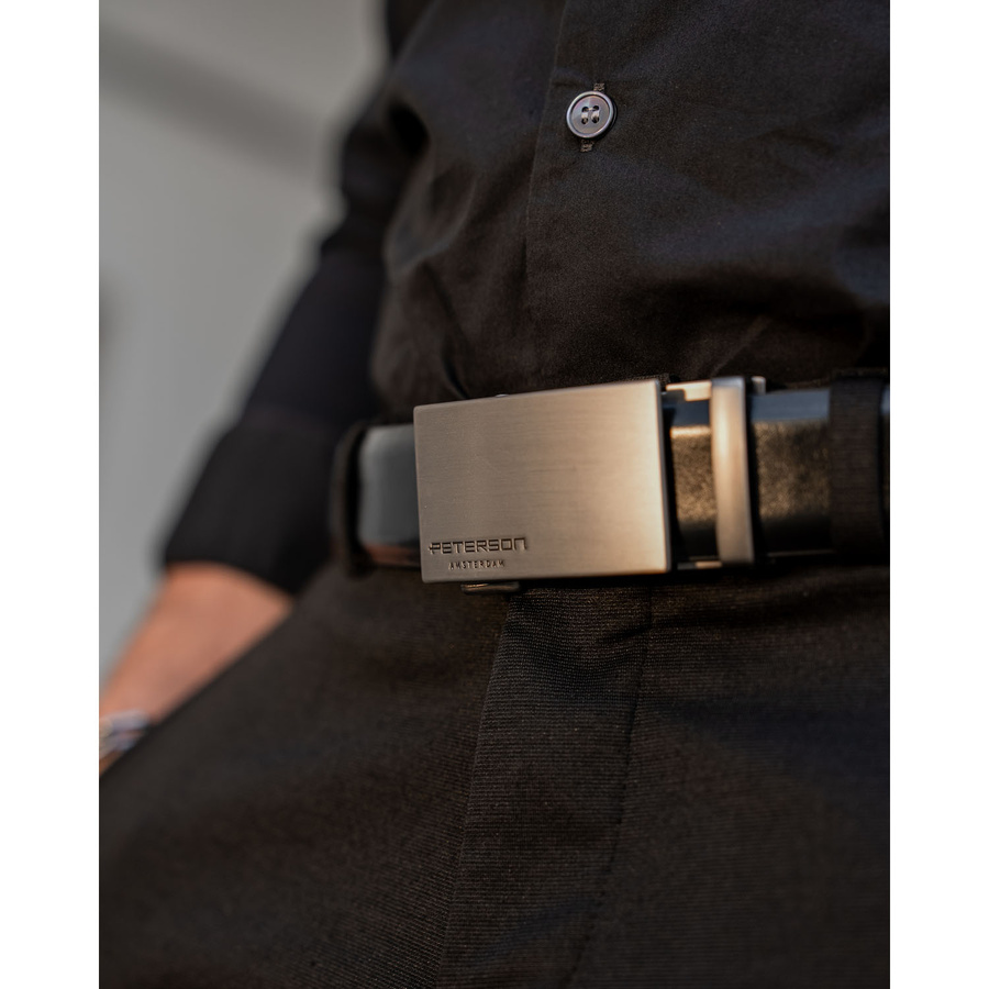 Leather belt PETERSON PTN A005