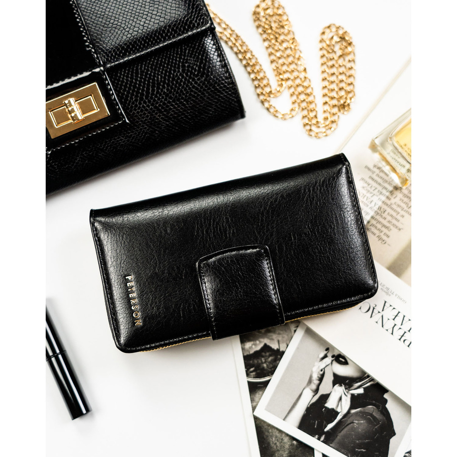 Leatherette wallet RFID PETERSON PTN 008-HF