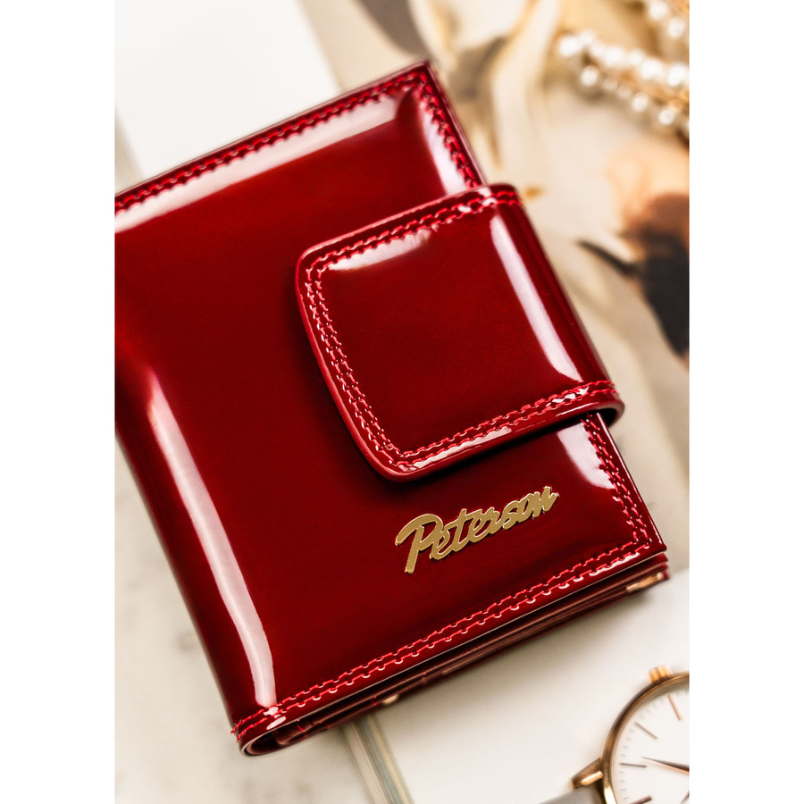 Leather wallet RFID PETERSON PTN BC-42329
