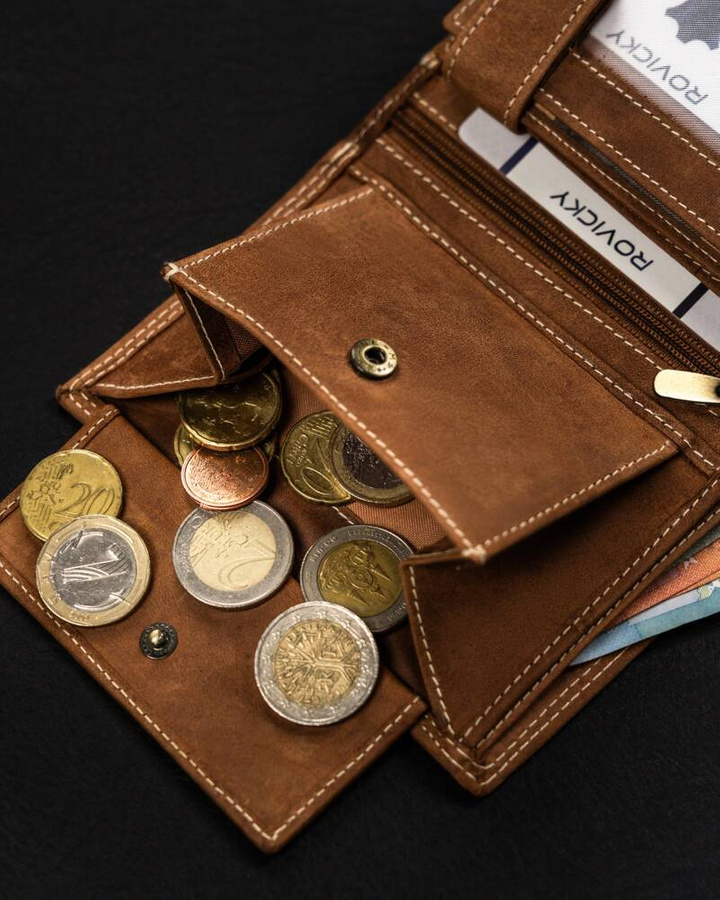 Leather wallet RFID ALWAYS WILD N4-CHM-FISH