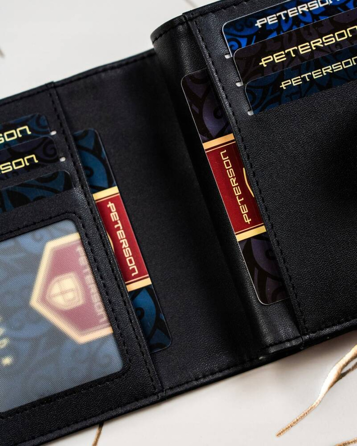 Leatherette wallet RFID PETERSON PTN 012-WEI