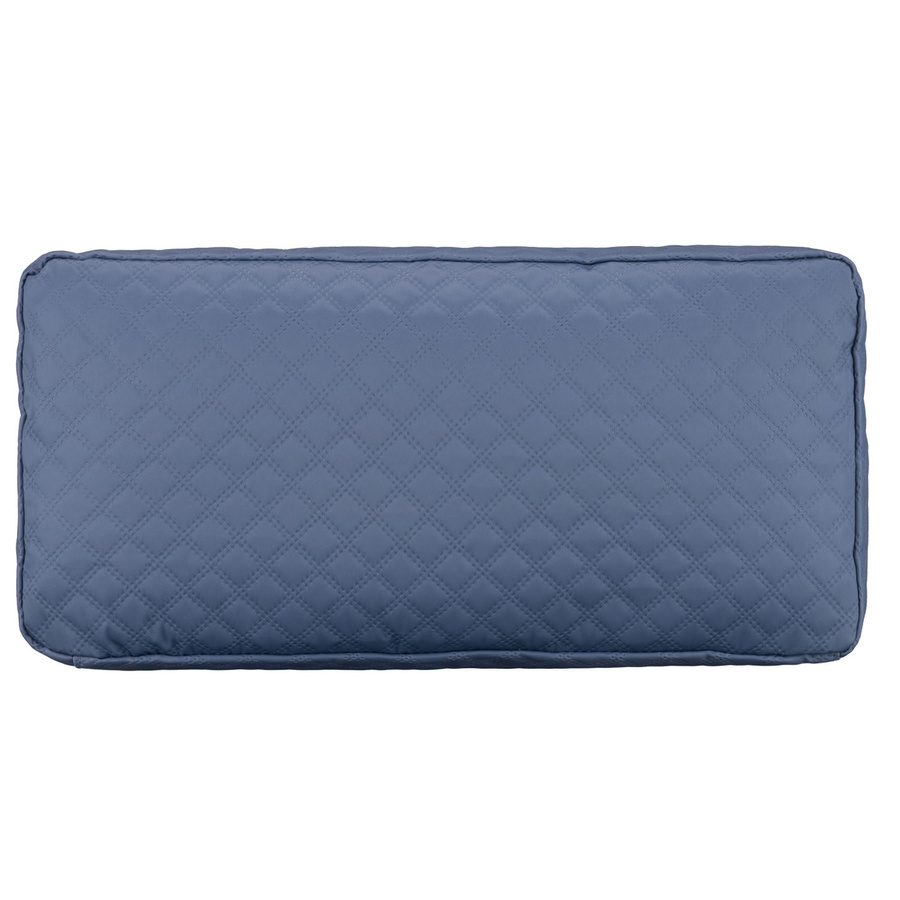 Treningowa torba wykonana z poliestru w niebieskim kolorze, dwukomorowa i zamykana suwakiem - Peterson