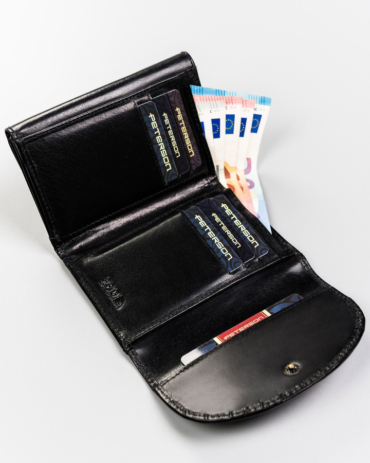 Leather's wallet RFID PETERSON PTN 116-BO