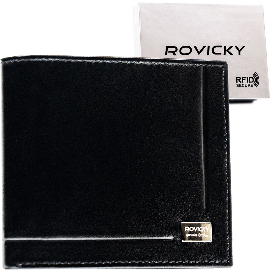 Leather wallet RFID ROVICKY CPR-10-NBAR