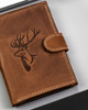 Leather wallet RFID ALWAYS WILD N4L-CHM-DEER