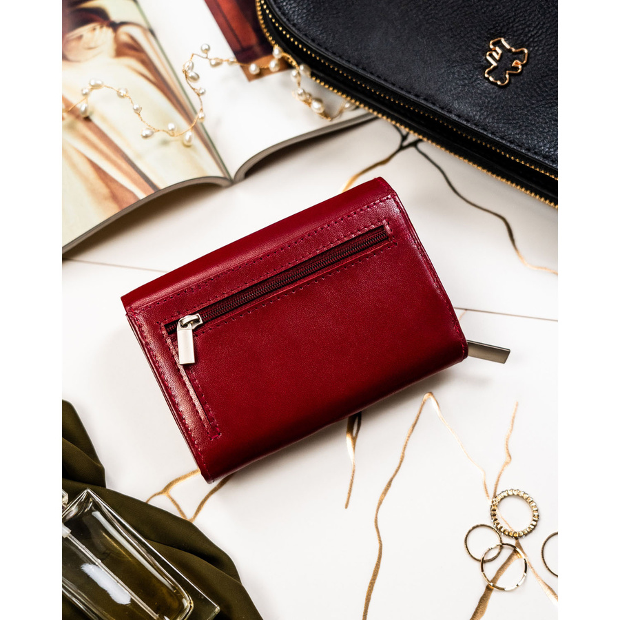 Leather wallet RFID PETERSON PTN RD-02-NGV