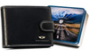 Leather wallet RFID PETERSON PTN WL-0305L-COM