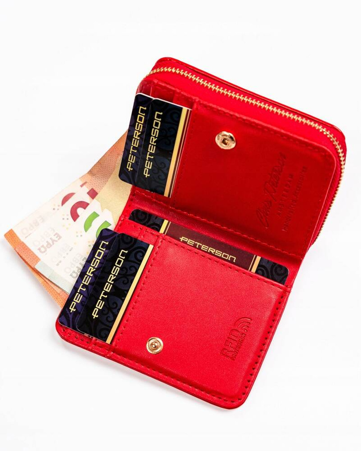  Leatherette wallet RFID PETERSON PTN 010-BH