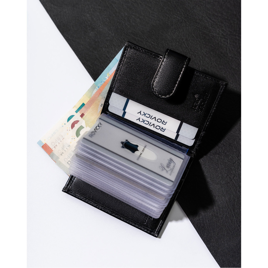 Leather card case ROVICKY TW-04-RVT