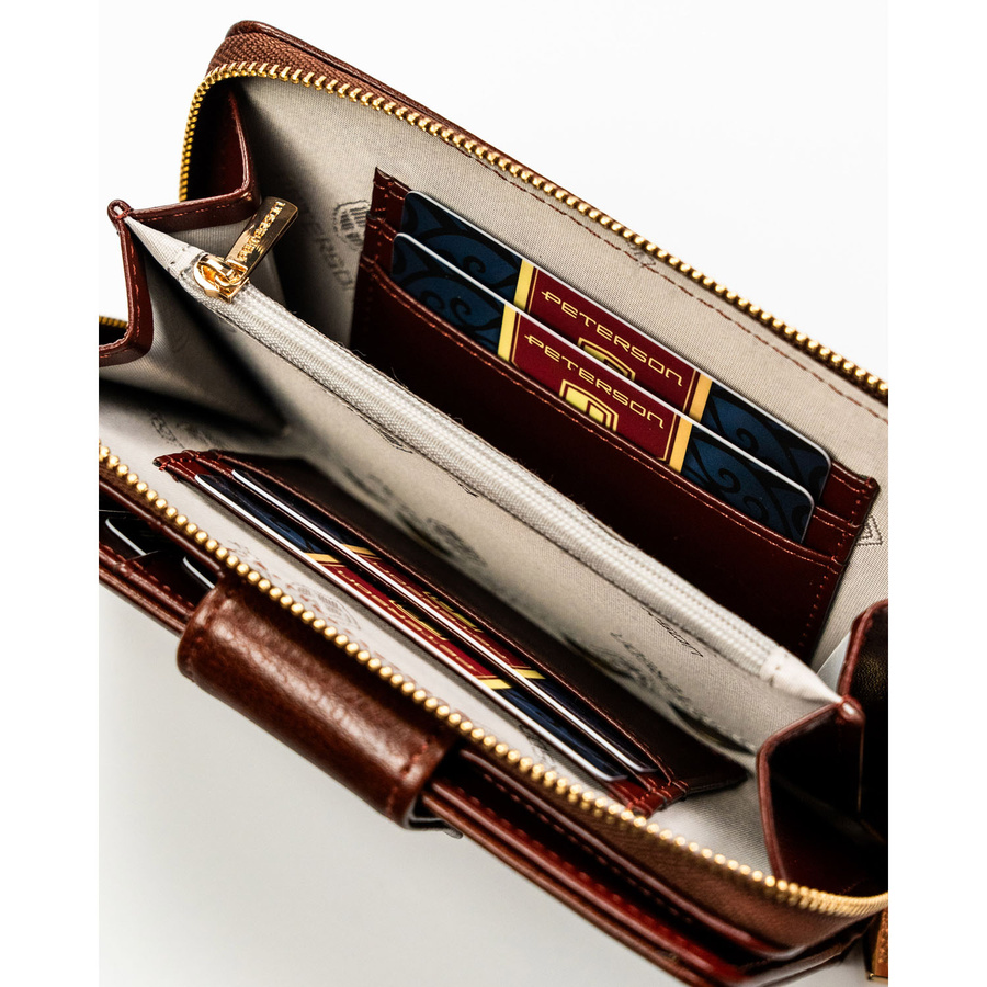 Leatherette wallet RFID PETERSON PTN 008-HF