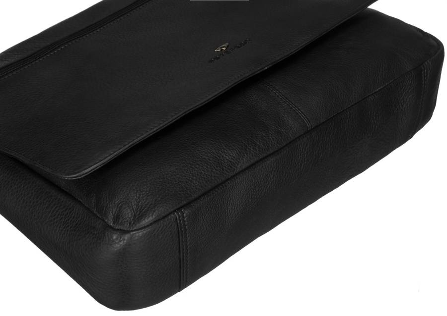 Leather's laptop bag PETERSON PTN 1728-NDM