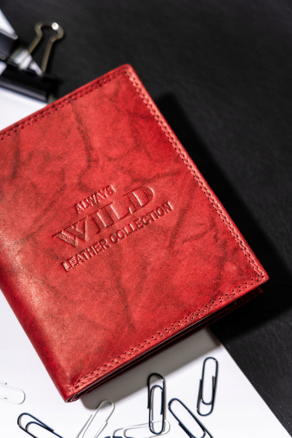 Leather wallet ALWAYS WILD AW-N890-MAL