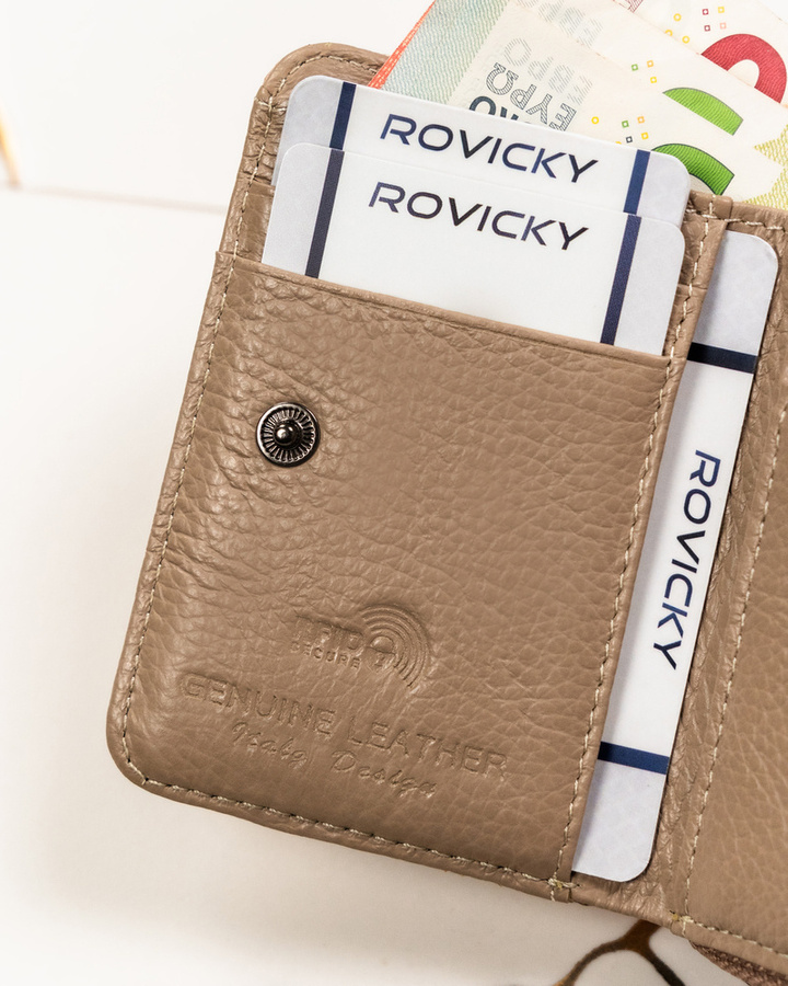 Leather wallet RFID LORENTI 5157-SK