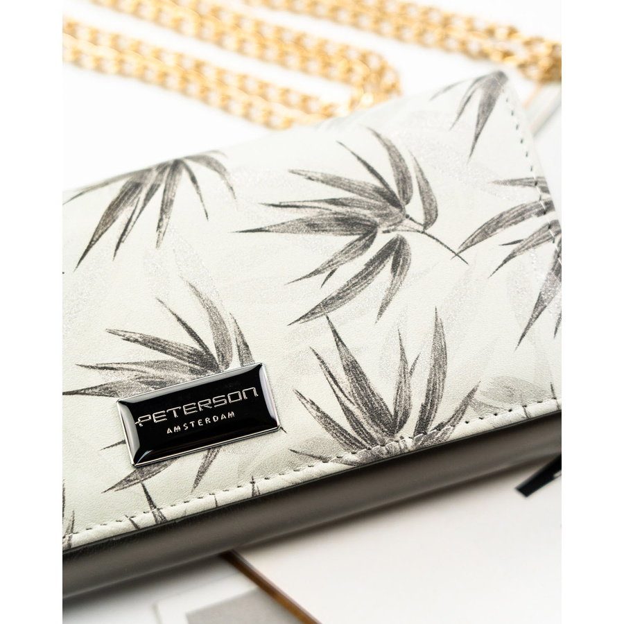 Leather+leatherette wallet RFID PETERSON PTN PX24-1-NPK