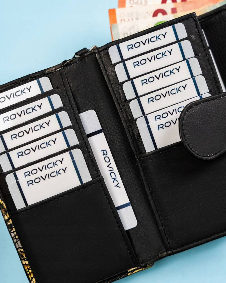 Leather wallet RFID ROVICKY R-N19-ART