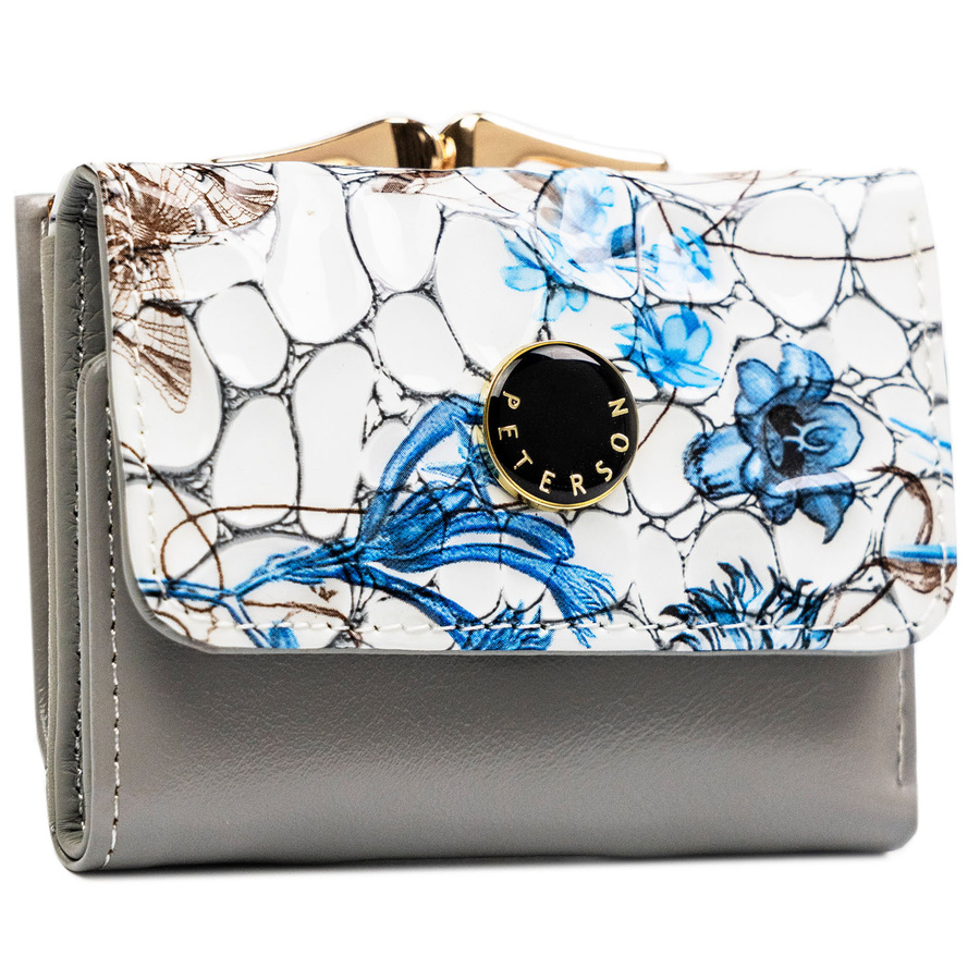 Leather wallet RFID PETERSON PTN PH32-LFL-7285 GR