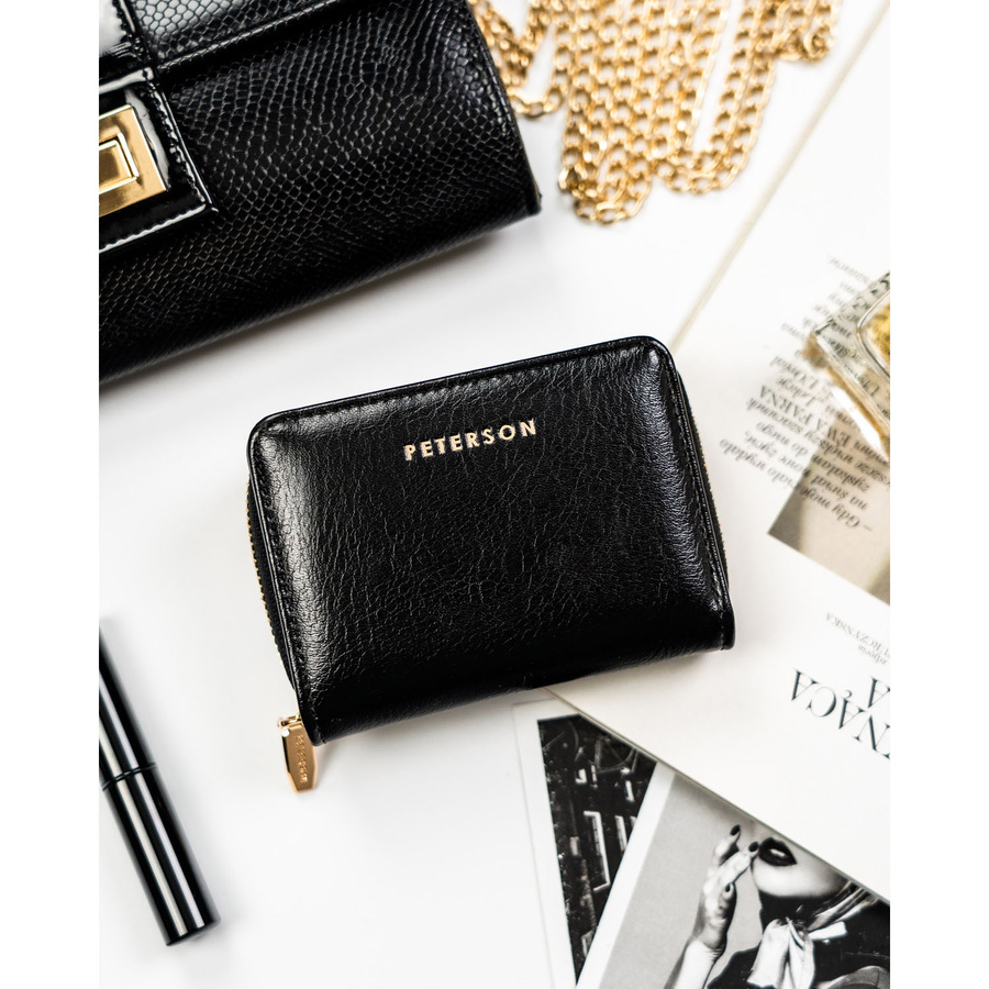 Leatherette wallet RFID PETERSON PTN 010-HF
