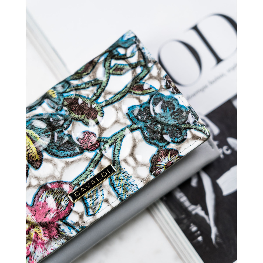Leather wallet 4U CAVALDI PN23-FL-BL-MULTI