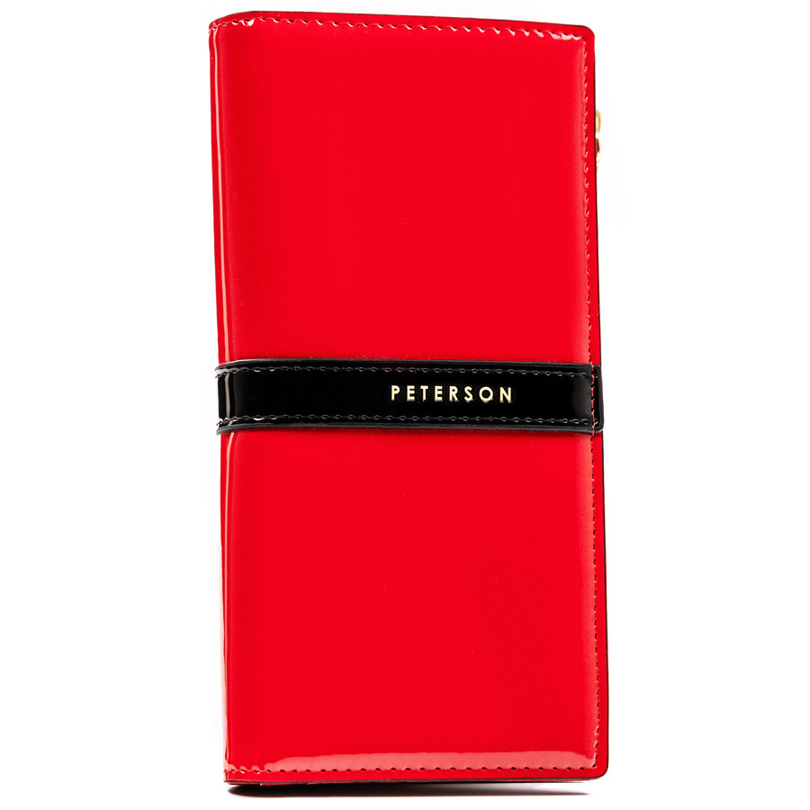 Leatherette wallet RFID PETERSON PTN 004-LAK