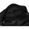 Skórzana, czarna torba męska na ramię z klapką i etui w zestawie - Peterson