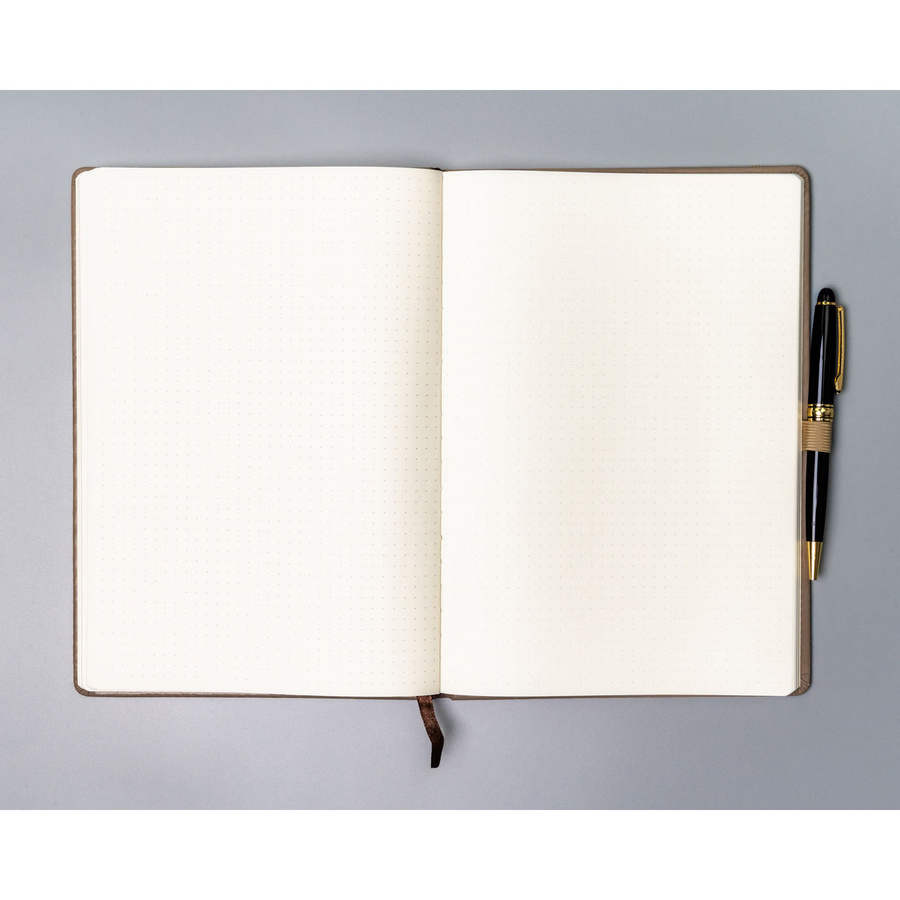 Notes w kolorze khaki zadrukowany w kropki - Peterson