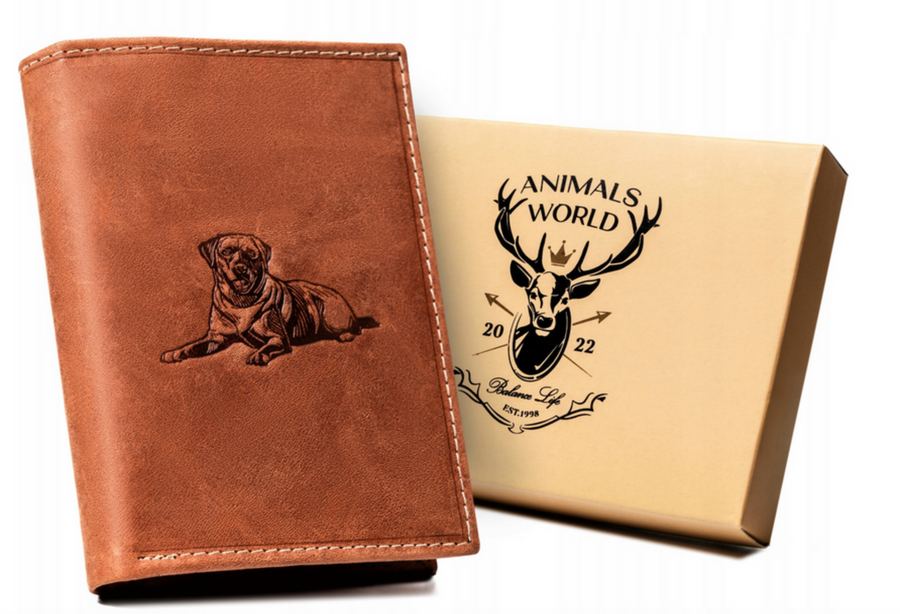 Leather wallet RFID ALWAYS WILD N4-CHM-DOG