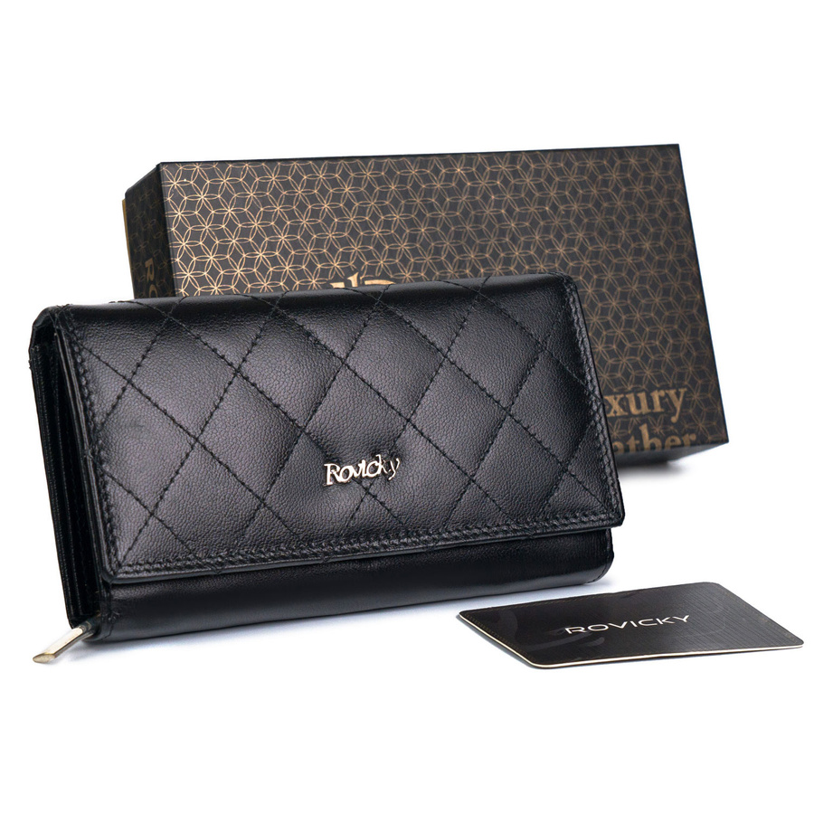 Leather wallet RFID ROVICKY R-RD-07-GCL-Q