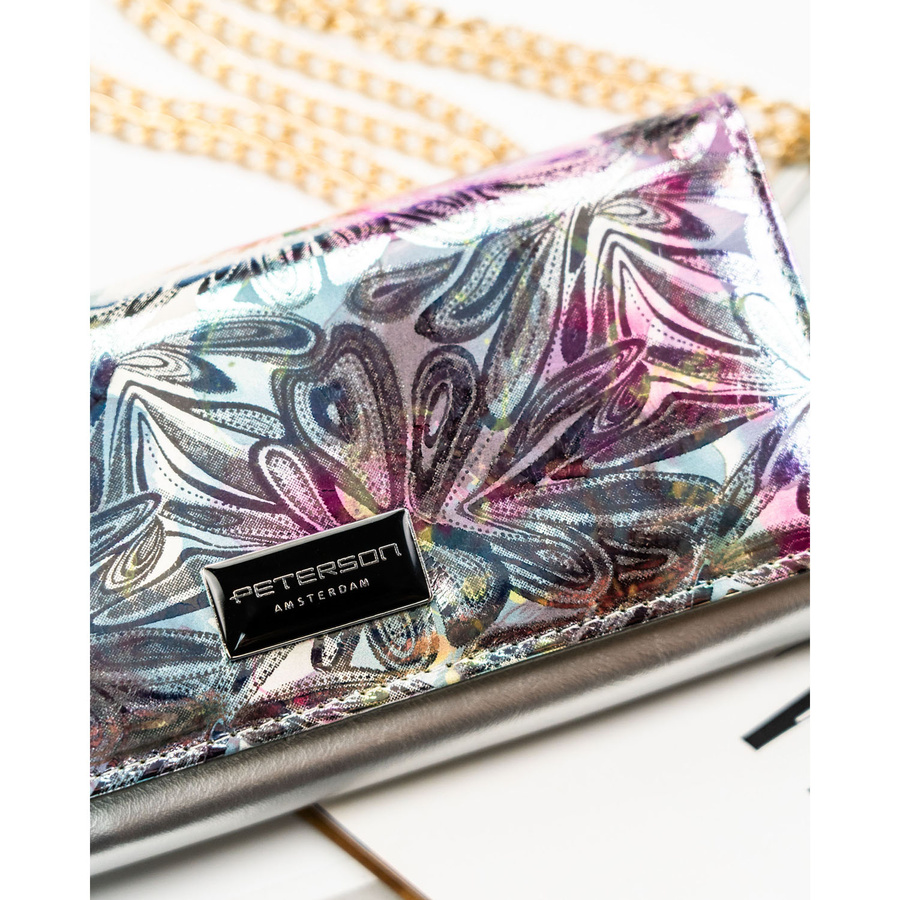 Leather+leatherette wallet RFID PETERSON PTN PX22-1-NPK