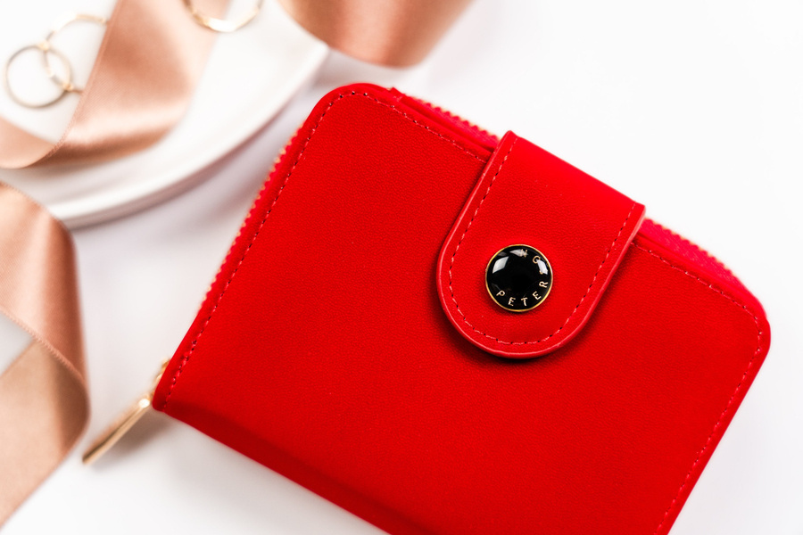 Leatherette wallet RFID PETERSON PTN 014-WEI