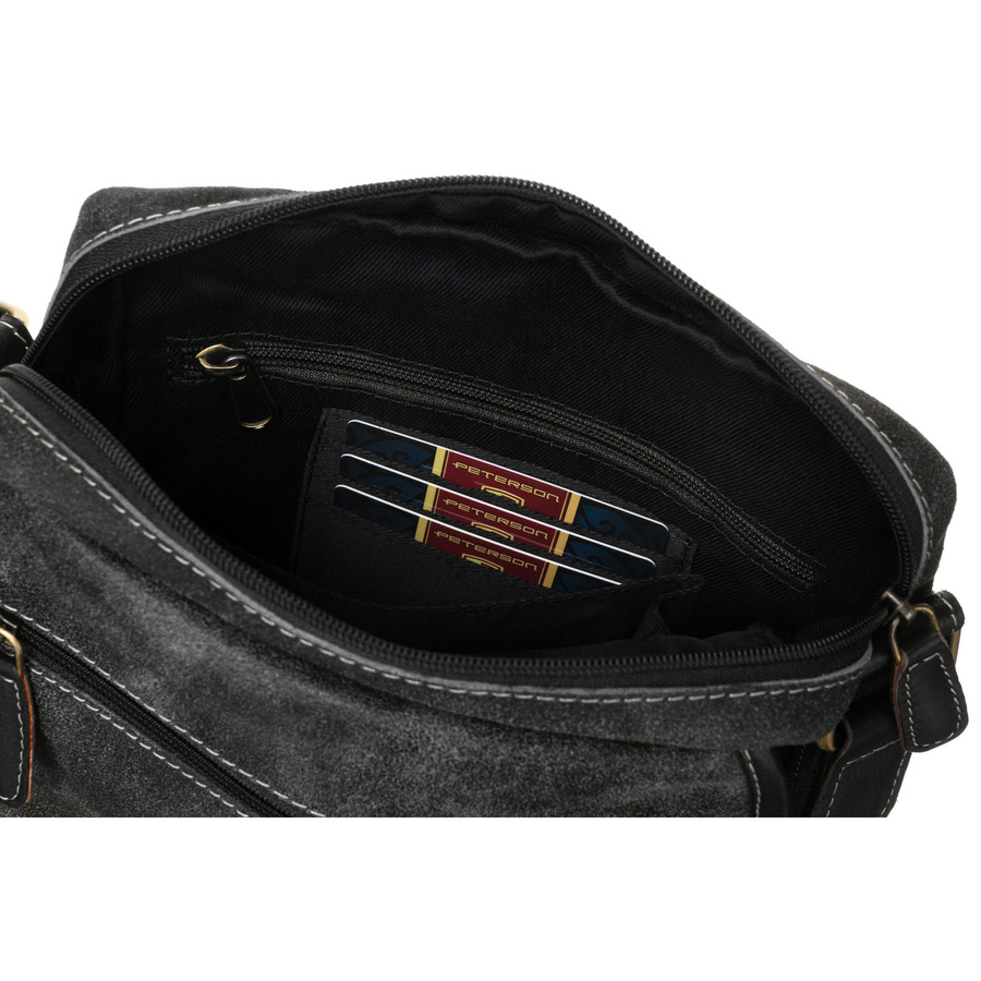 Leather bag PETERSON PTN 664-SCC