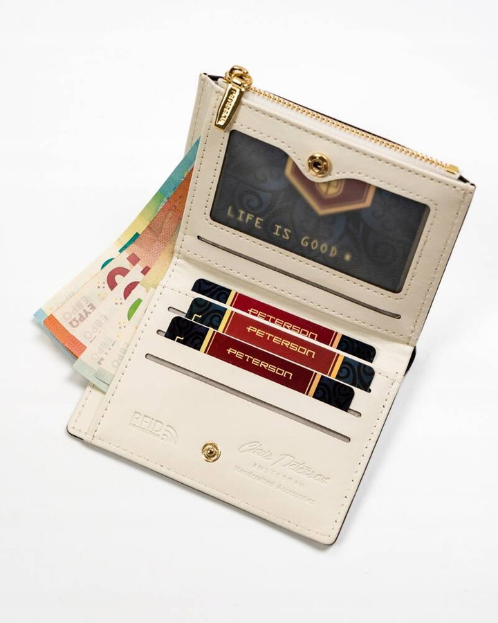 Leatherette wallet RFID PETERSON PTN 003-LAK