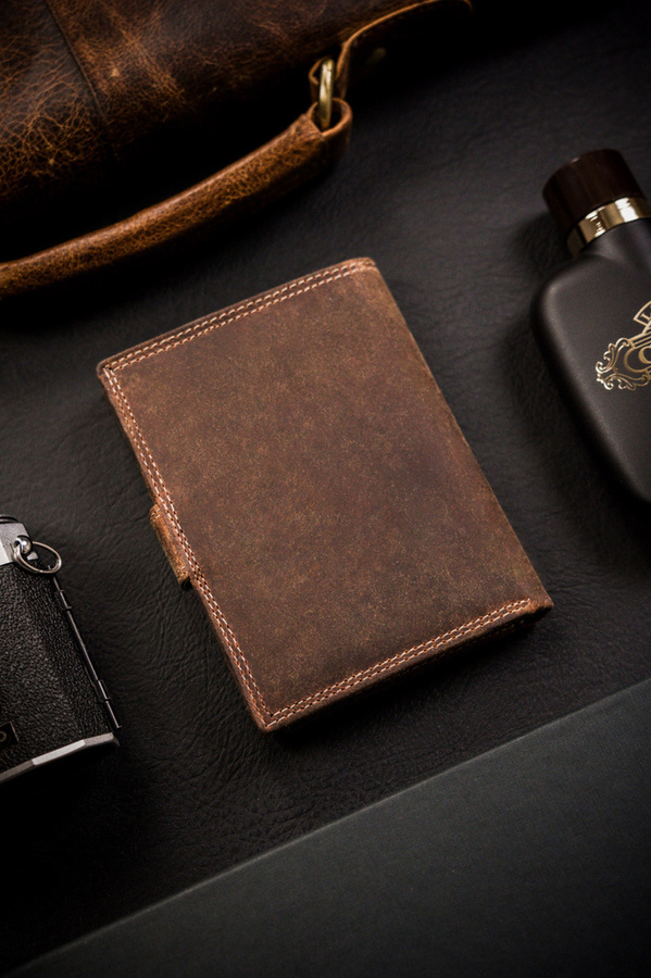 Leather wallet RFID ALWAYS WILD N4L-CHM-BL