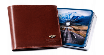 Leather wallet RFID PETERSON PTN 22305-VT