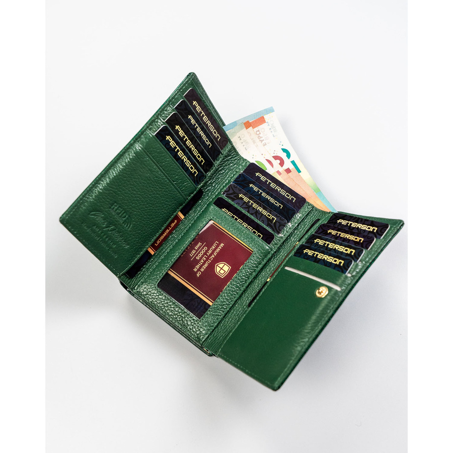 Leather wallet RFID PETERSON PTN 42108-DSL