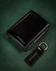 Leather wallet & key ring PETERSON PTN SET-M-1542-KCS