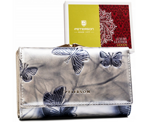 Leather wallet RFID PETERSON PTN 42108-BF