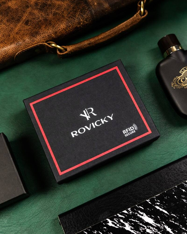 Leather wallet RFID ROVICKY 22319L-RVT
