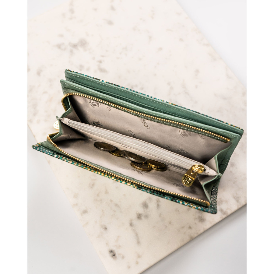 Leather wallet RFID PETERSON PTN 421431-SFL