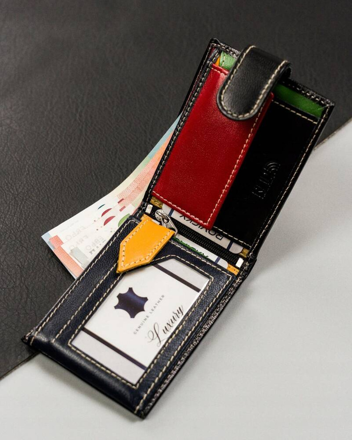 Leather wallet RFID ROVICKY R-RM-24-15L-GCL